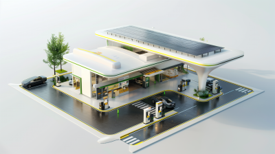 Futuristic Gas Station