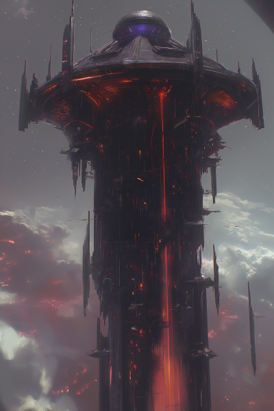 Floating Space Station of Demons