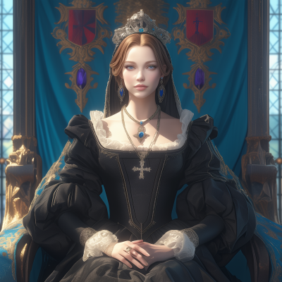 Catherine of Aragon in Tudor Dress