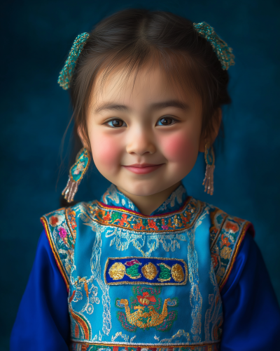 Kazakh Girl Portrait