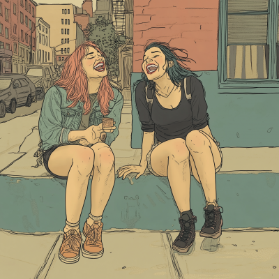 Laughter on the Sidewalk