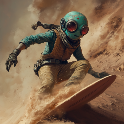 Teenage Martian Sand Surfer