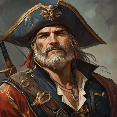 Handsome Pirate Captain Token