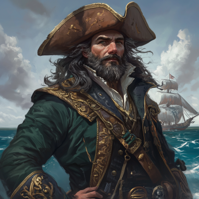 Pirate Captain Character Portrait