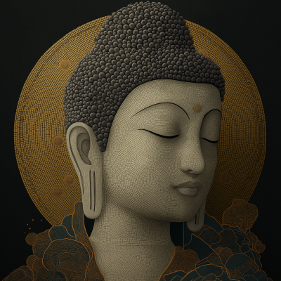 Buddha in Moebius Style