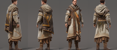 Slavic Traditional Male NPC Character Design