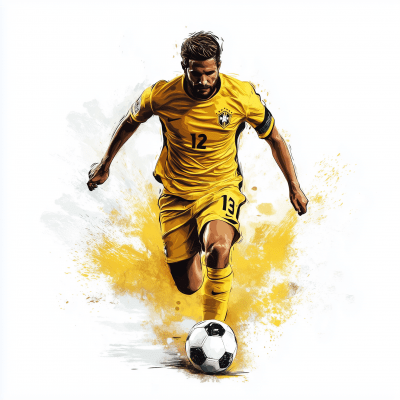 Football Player Illustration