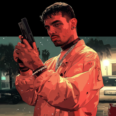 Stylized GTA Character