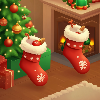 Isometric Christmas Stocking