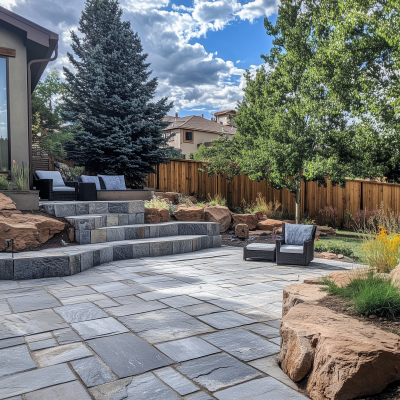 Bright Paver Patio