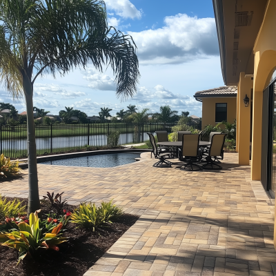 Sunny Paver Patio