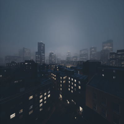 Nighttime Cityscape