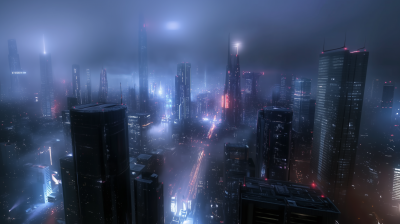 Futuristic City at Night