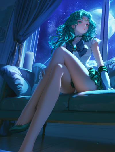 Sailor Neptune Anime Art