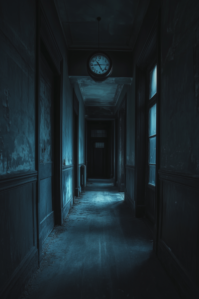 Eerie Victorian School Corridor