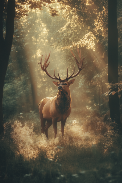 Victorian Forest Stag