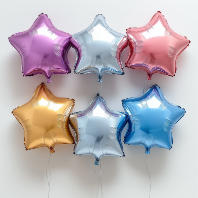 Colorful Star Balloons