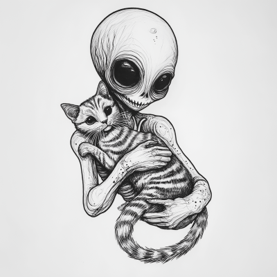 Old School Tattoo Alien