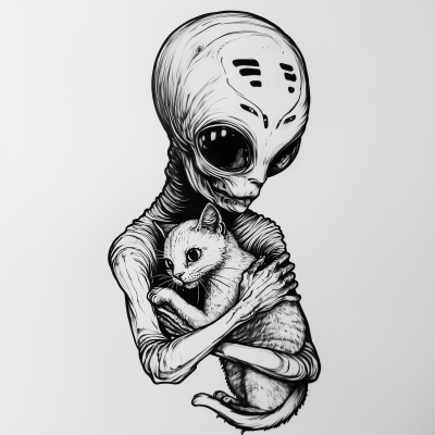 Old School Tattoo Alien