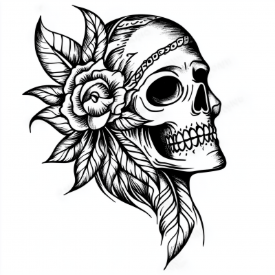 Ethnic Style Tattoo Sketch