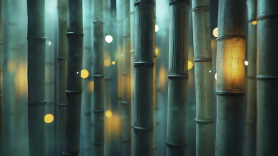 Futuristic Bamboo Texture