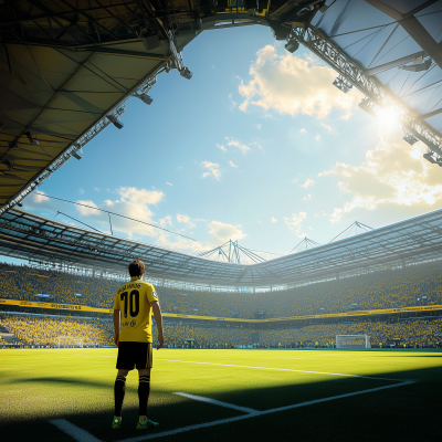 Dortmund Stadium Morning Light