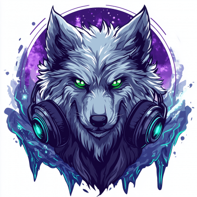 Frost Wolf DJ Emblem