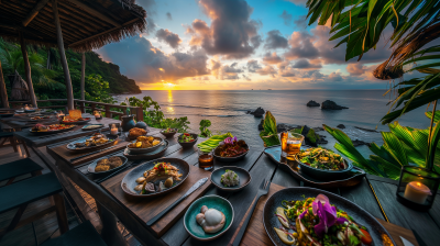 Tropical Haute Cuisine at Sunset