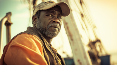 Fisherman on Trawler