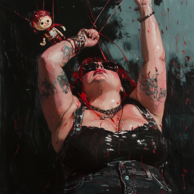 Punk Woman with Marionette