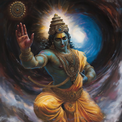 Lord Vishnu in the Black Hole