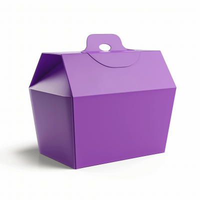 Purple Fast Food Box