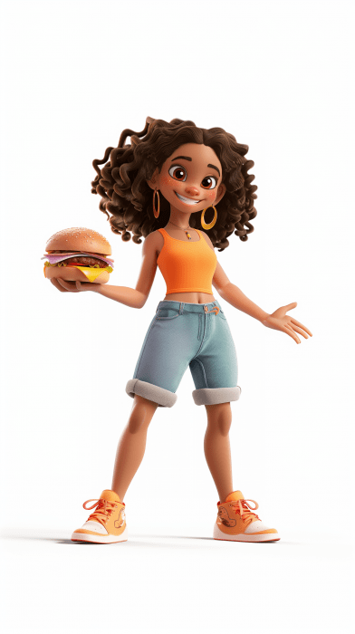 Cheeseburger Character Design