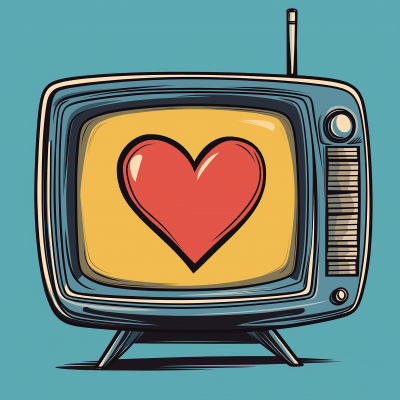 Humorous Television Illustration