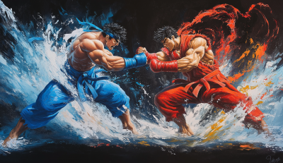 Epic Battle of Ryu and Ken