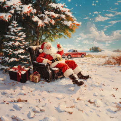 Santa Claus in the Park