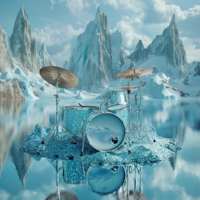 Surreal Drumset on an Island