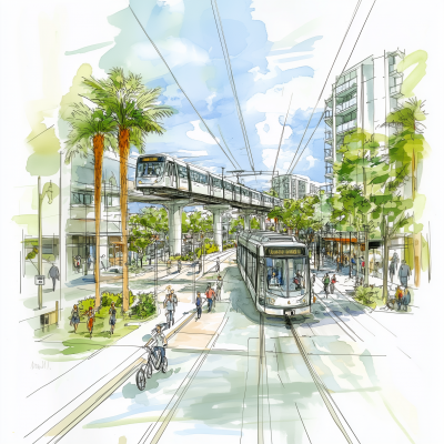 Urban Design Plan with Multimodal Transportation