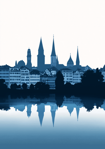 Zurich Skyline Poster