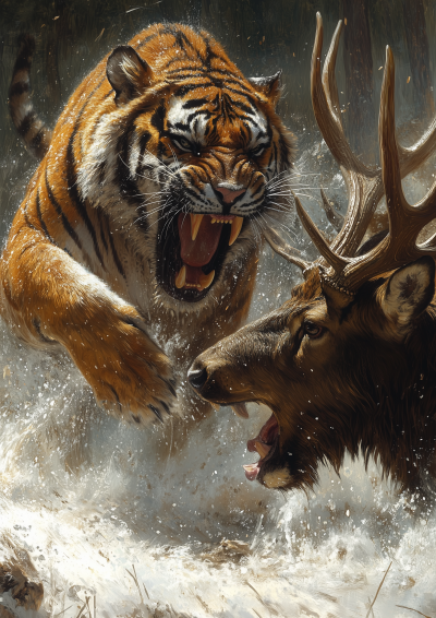 Fierce Tiger Battle