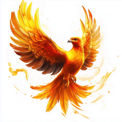 Phoenix Bird in Flight