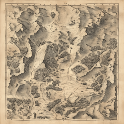 Vintage Topographic Map