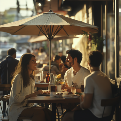 Outdoor Cafe Life