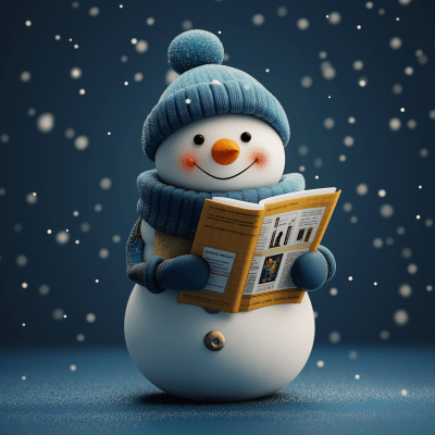 Snowman with Catalog