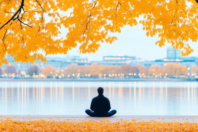 Meditation in a Serene Forest