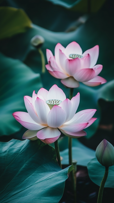 Blooming Lotus Flowers