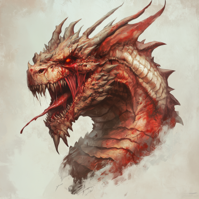 Foul Red Dragon Portrait