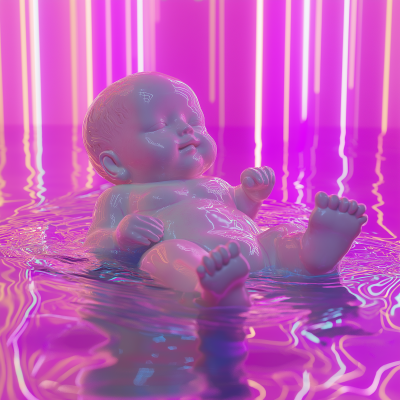 Neon Baby Submersion