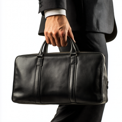 Businessman Holding Bag