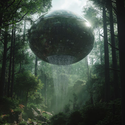 Mysterious UFO in the Forest